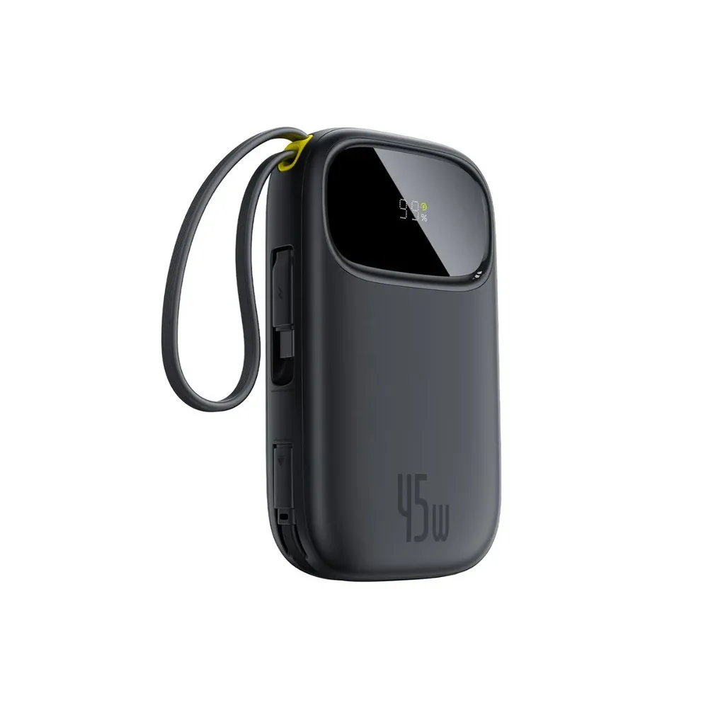 BASEUS ENERFILL FC31 QPOW 3 POWER BANK WITH BUILT IN USB C +IP CABLES 20000MAH 45W COSMIC BLACK E0028D00 thumbnail 3