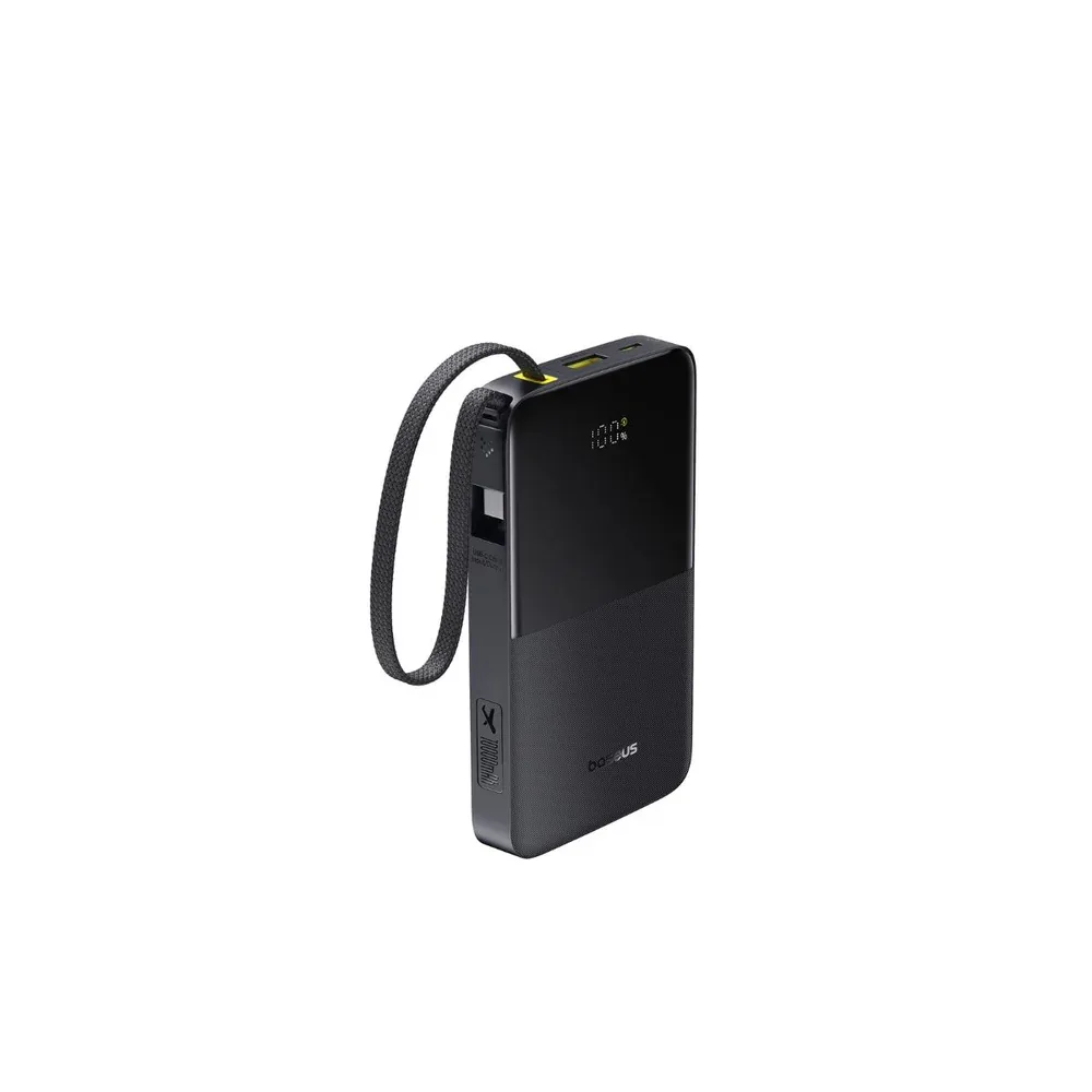BASEUS ENERFILL FC51 BIPOW 2 PRO DIGITAL DISPLAY POWER BANK BUILT IN CABLE 10000MAH 22.5W COSMIC BLACK E0027600 thumbnail 2
