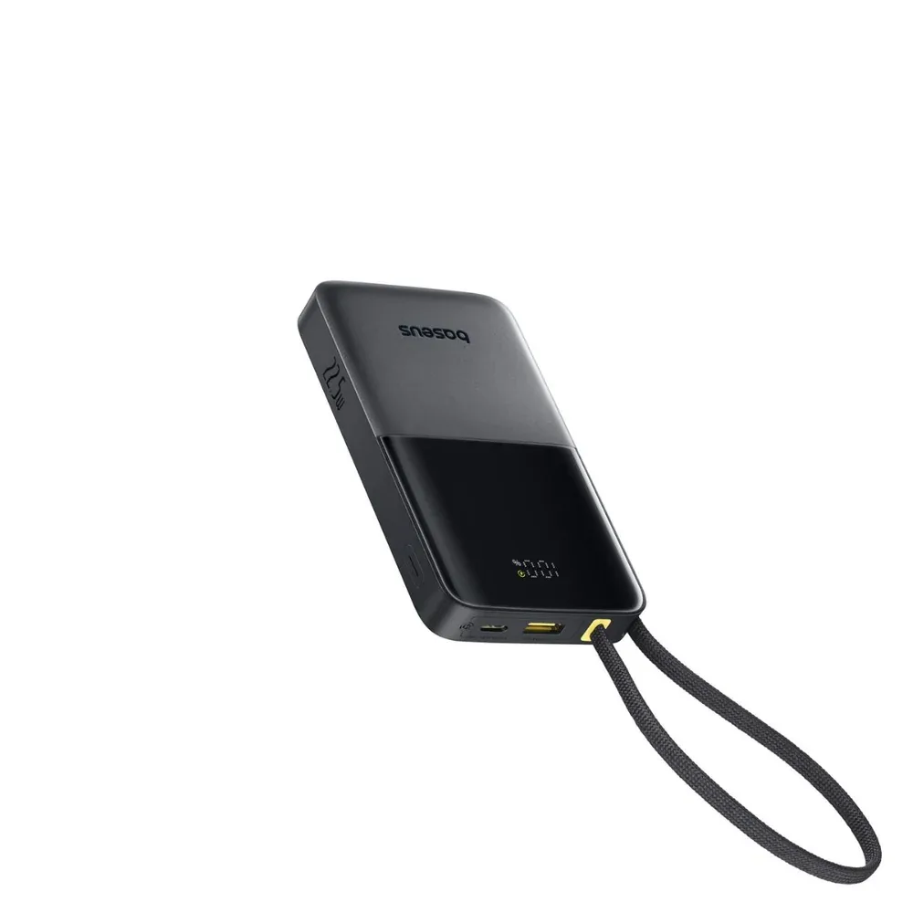 BASEUS ENERFILL FC51 BIPOW 2 PRO DIGITAL DISPLAY POWER BANK BUILT IN CABLE 10000MAH 22.5W COSMIC BLACK E0027600 thumbnail 4