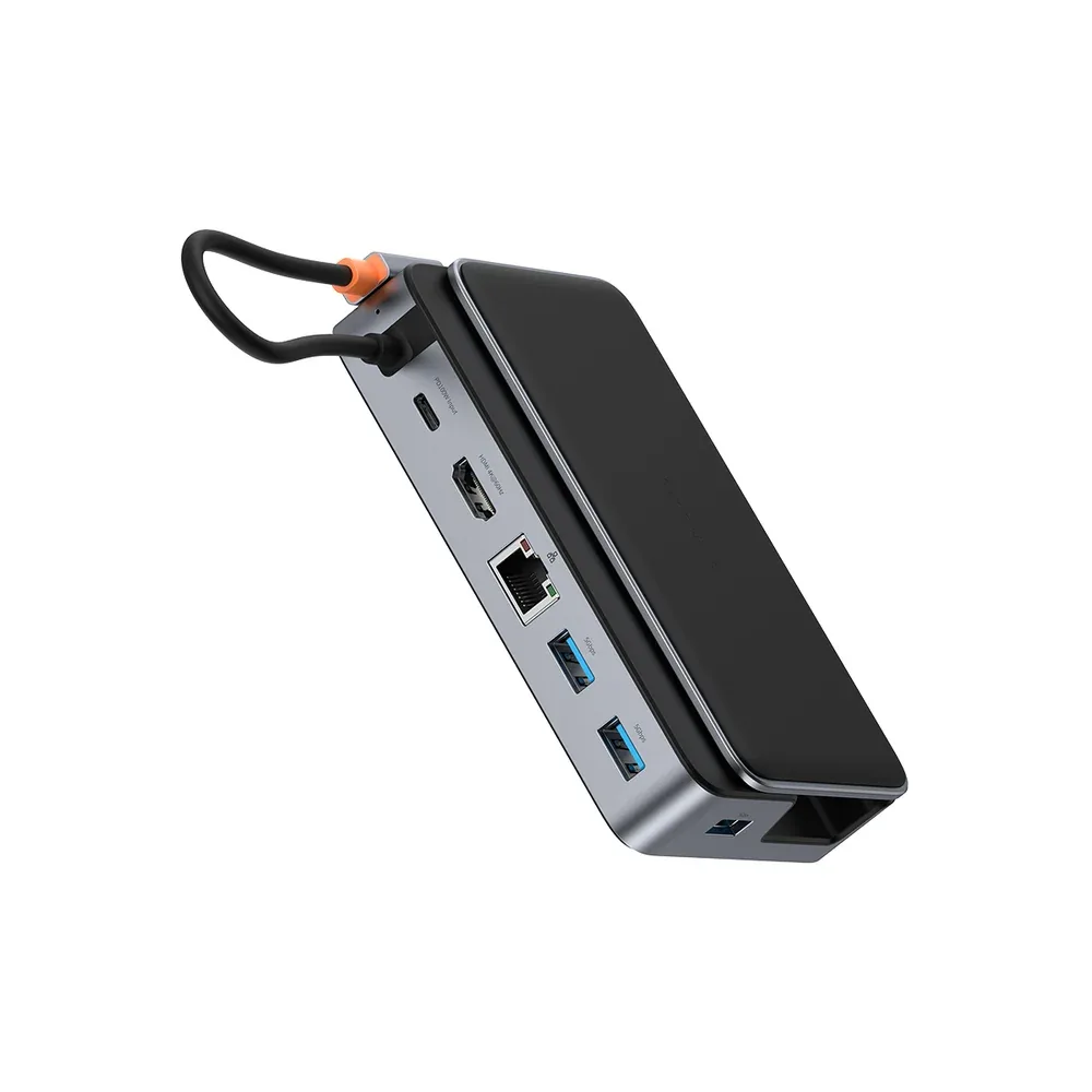 BASEUS GAMERX SERIES 6 PORT TYPE C HUB SPACE GRAY B00052900811 thumbnail 2
