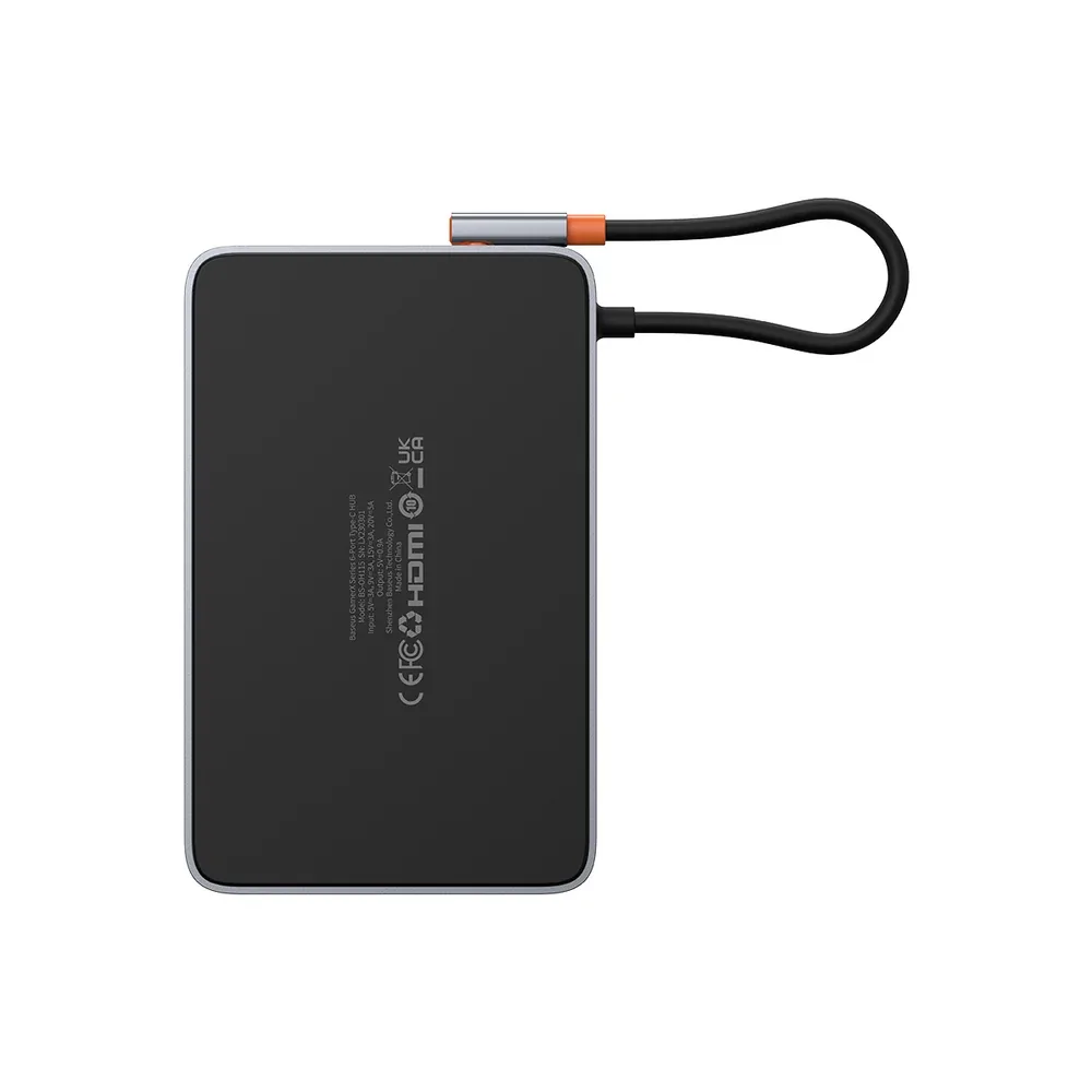 BASEUS GAMERX SERIES 6 PORT TYPE C HUB SPACE GRAY B00052900811 thumbnail 6