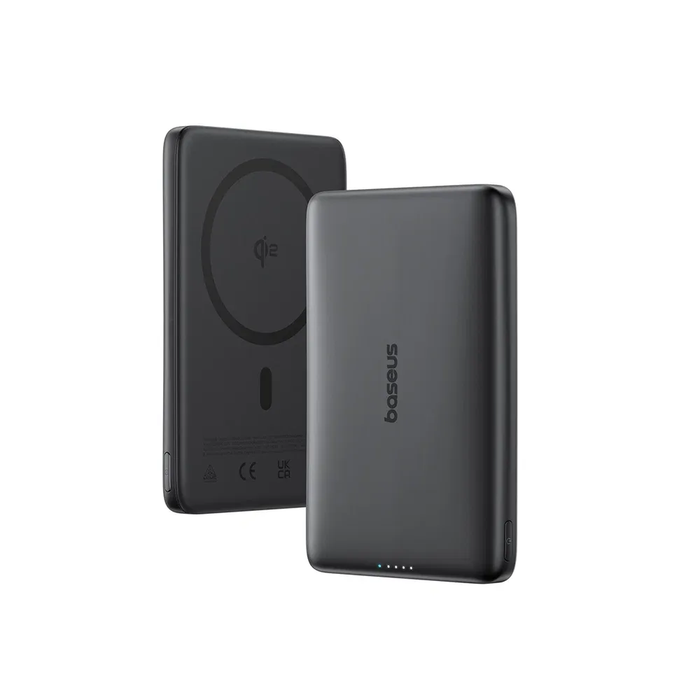 BASEUS PICOGO AM41 ULTRA SLIM QI2 MAGNETIC POWER BANK 10000MAH 27W COSMIC BLACK E0027201 thumbnail 4