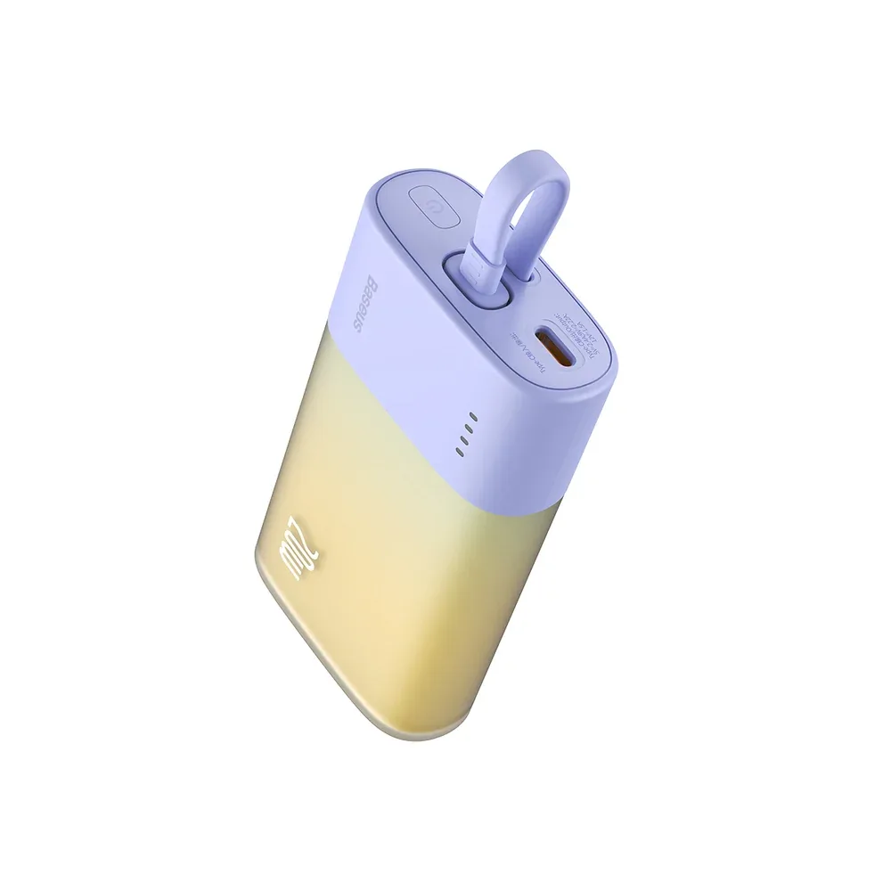 BASEUS POPSICLE FAST CHARGING POWER BANK TYPE C EDITION 5200MAH 20W NEBULA PURPLE P10055601513 thumbnail 3