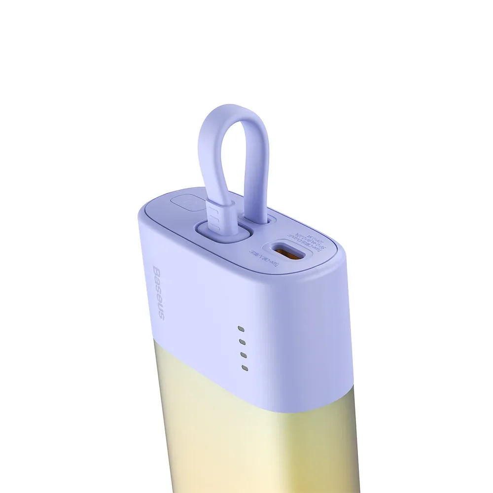 BASEUS POPSICLE FAST CHARGING POWER BANK TYPE C EDITION 5200MAH 20W NEBULA PURPLE P10055601513 thumbnail 7