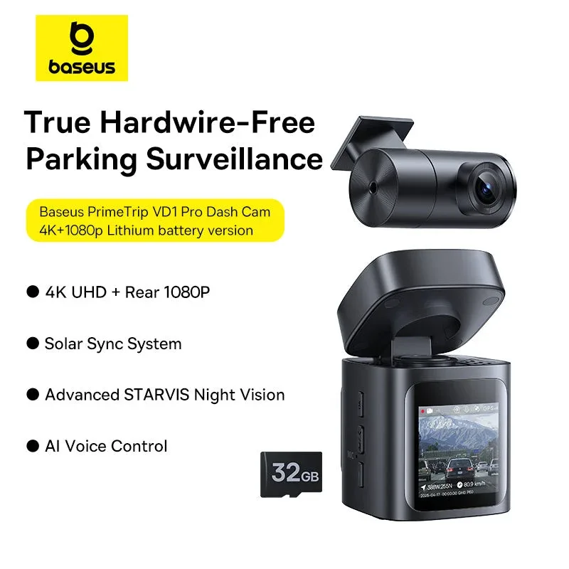 BASEUS PRIME TRIP SERIES DASHCAM FRONT 3K CAMERA COSMIC BLACK C10669000123 thumbnail 13