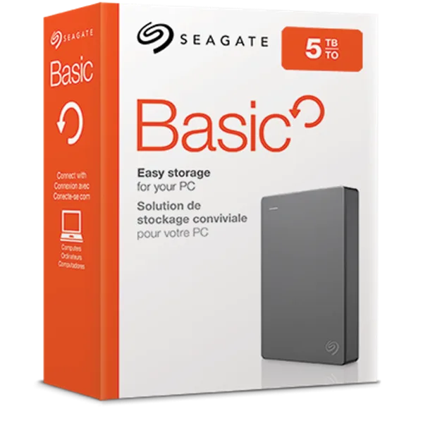 SEAGATE 5TB BASIC USB 3.0 PORTABLE EXTERNAL HARD DRIVE STJL5000400 thumbnail 2