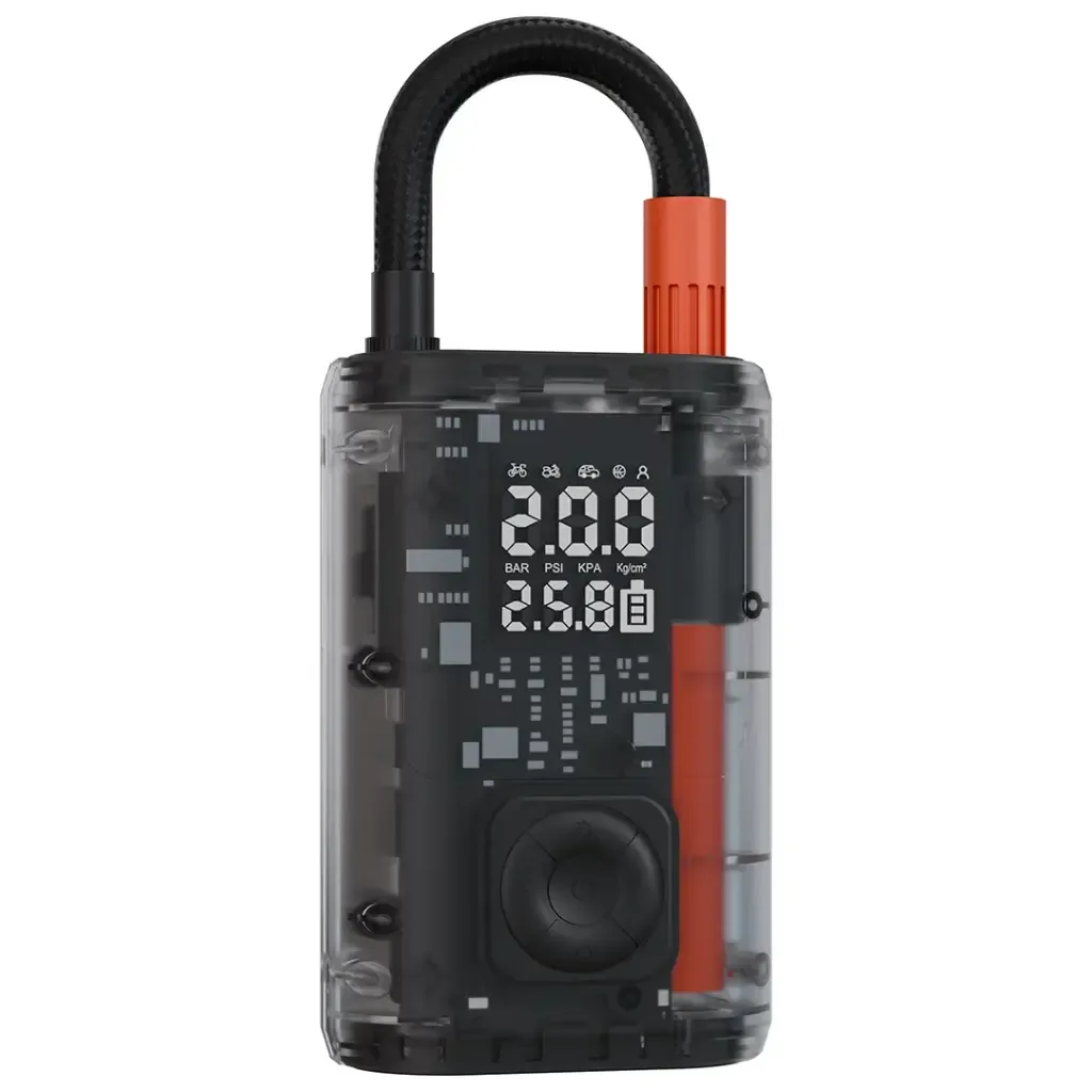 PORODO VYROX CAR TIRE INFLATOR 150PSI BLACK PDGA05BK