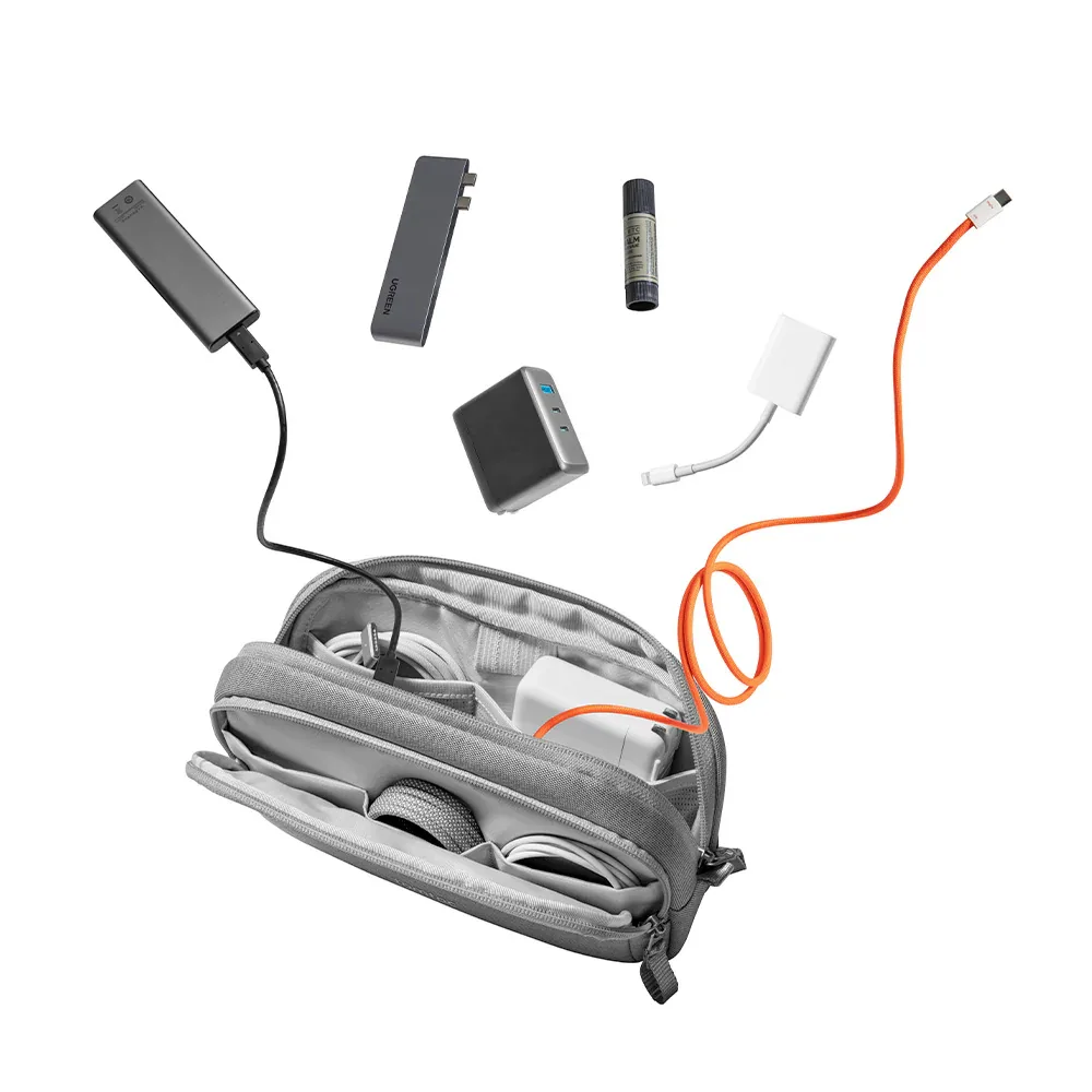 TOMTOC LIGHT T12 1.8L ESSENTIAL TECH ORGANIZER GRAY T12M1G2 thumbnail 16