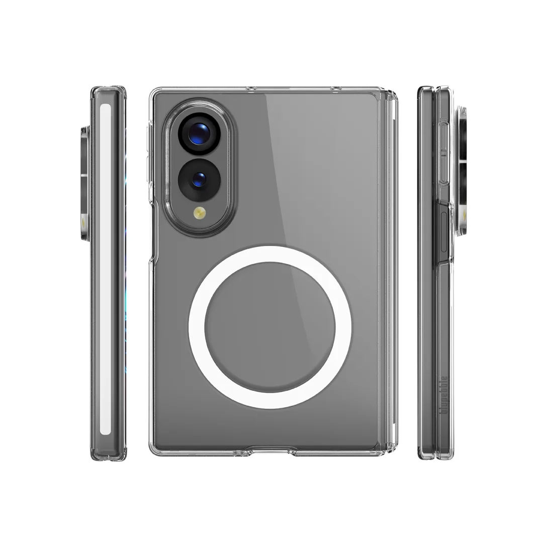 BLUPEBBLE SAMSUNG GALAXY FOLD 8 HYBRID MAG CASE CLEAR BP-SMHMFD8-CL thumbnail 6