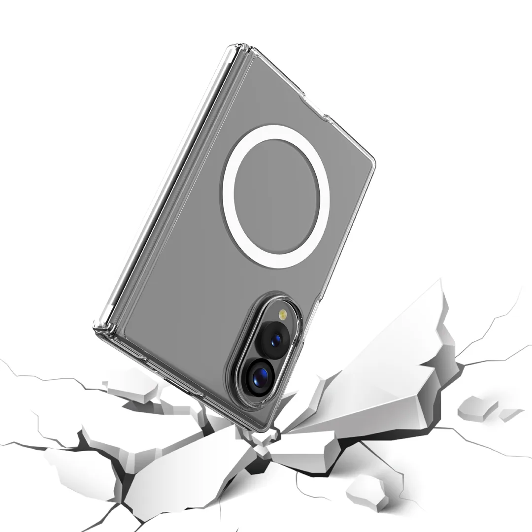 BLUPEBBLE SAMSUNG GALAXY FOLD 8 HYBRID MAG CASE CLEAR BP-SMHMFD8-CL thumbnail 2