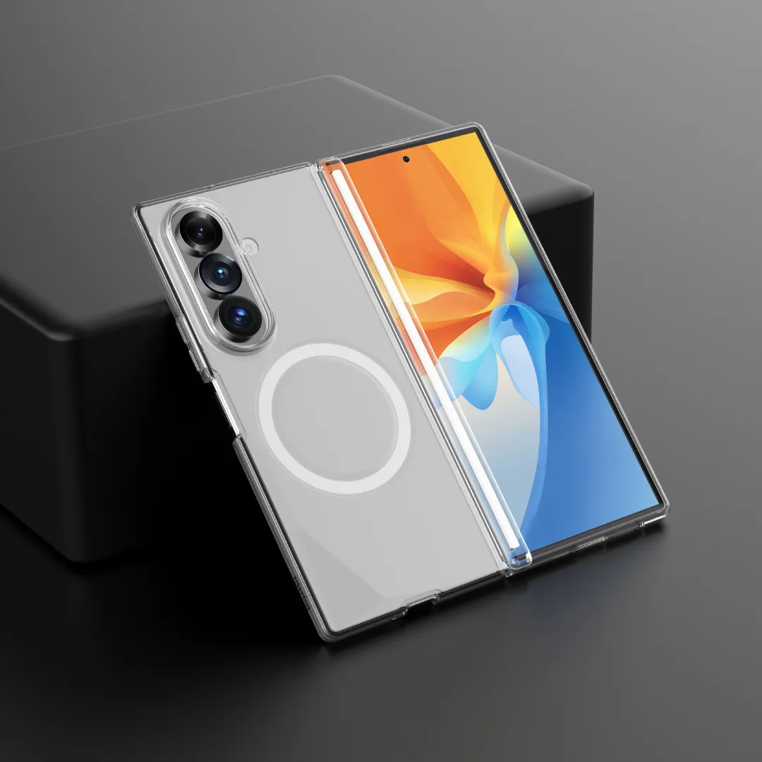 BLUPEBBLE SAMSUNG GALAXY FOLD 8 ULTRA HYBRID MAG CASE CLEAR BP-SMHMFD8U-CL thumbnail 4
