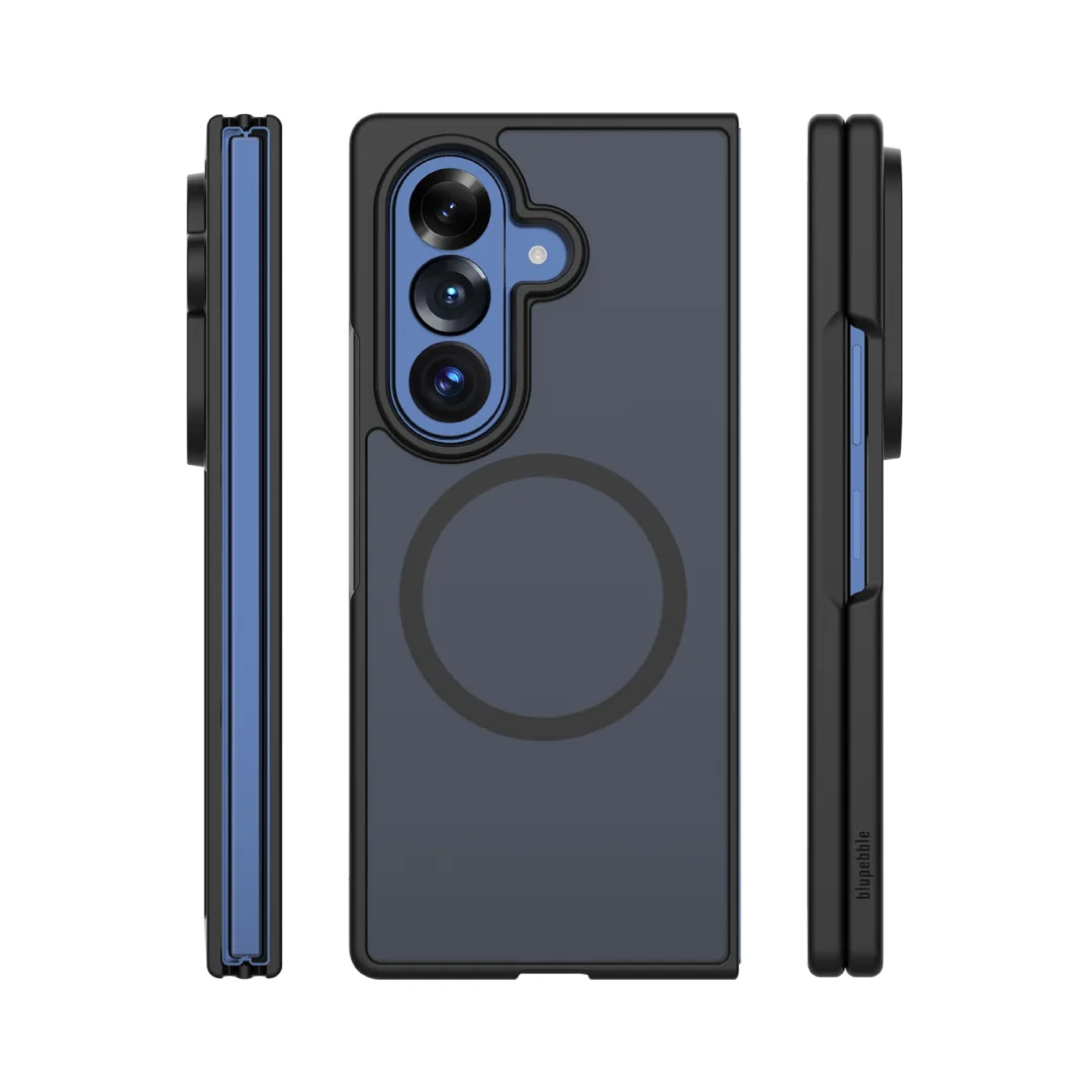 BLUPEBBLE SAMSUNG GALAXY FOLD 8 ULTRA HYBRID MATTE CASE BLACK BP-SMHMTFD8U-BK thumbnail 6