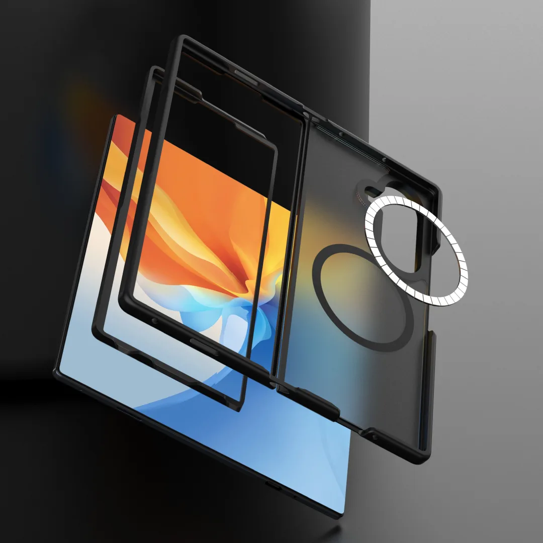 BLUPEBBLE SAMSUNG GALAXY FOLD 8 ULTRA HYBRID MATTE CASE BLACK BP-SMHMTFD8U-BK thumbnail 2