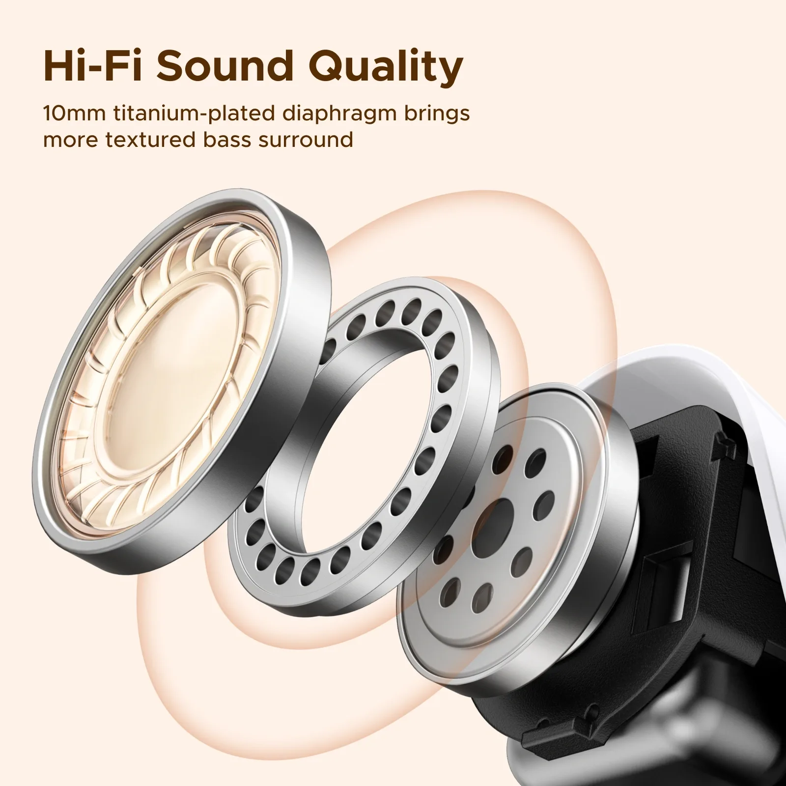 UGREEN DOTS TRUE WIRELESS EARBUDS WHITE WS220 thumbnail 7