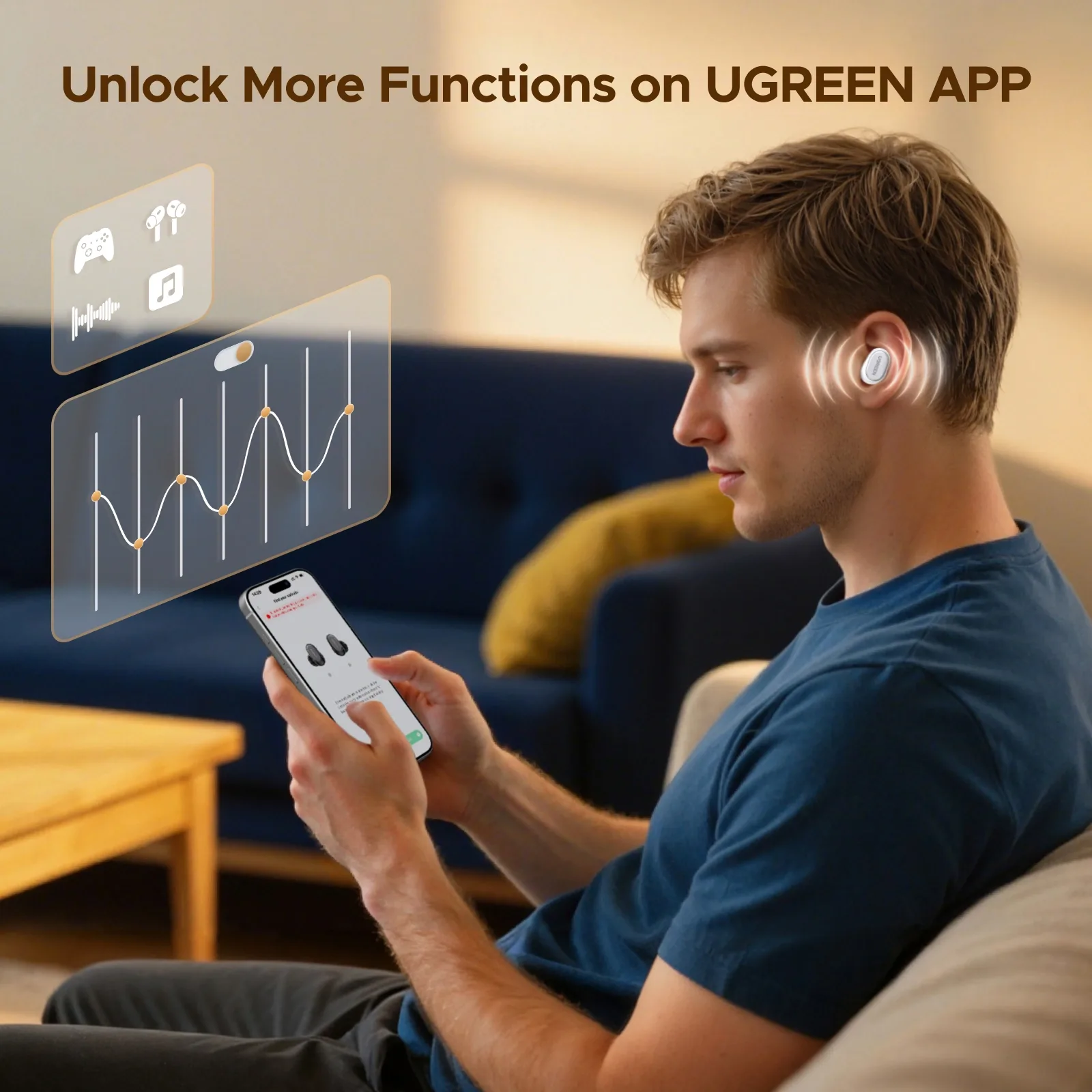 UGREEN DOTS TRUE WIRELESS EARBUDS WHITE WS220 thumbnail 8
