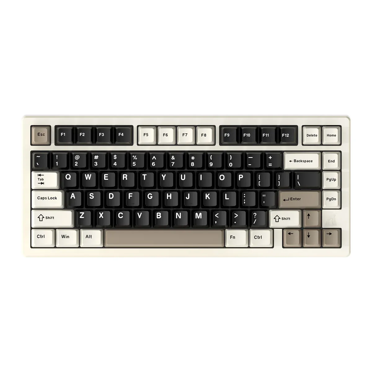 ATTACK SHARK X75 RGB HOT SWAPPABLE SHAFTS CRYSTAL SWITCH KEYBOARD CHEESE WHITE 
