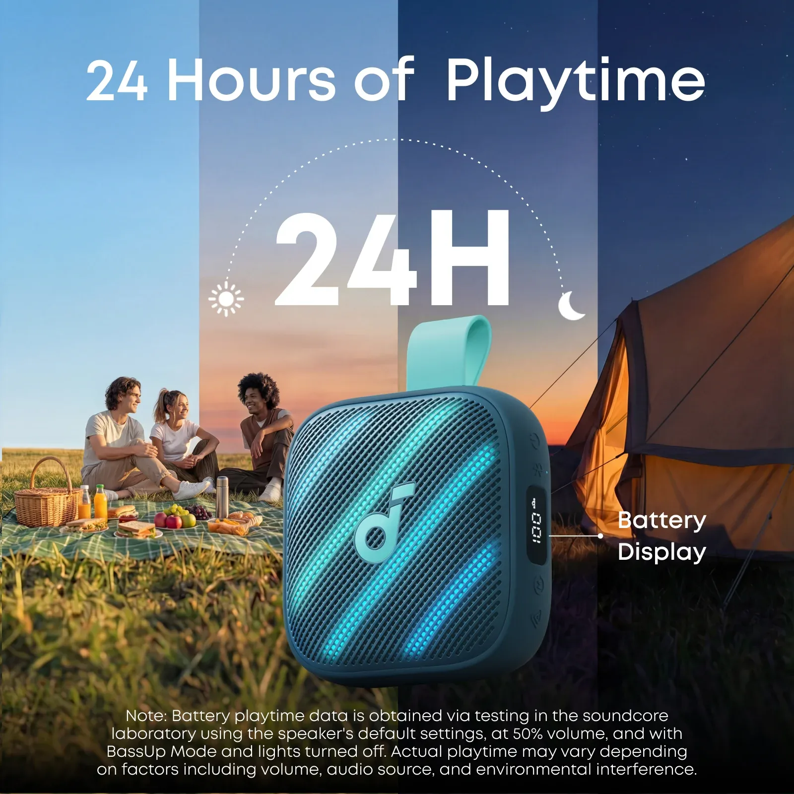 ANKER SOUNDCORE BOOM GO 3I PORTABLE BLUETOOTH SPEAKER 15W BLUE D5103030 thumbnail 5