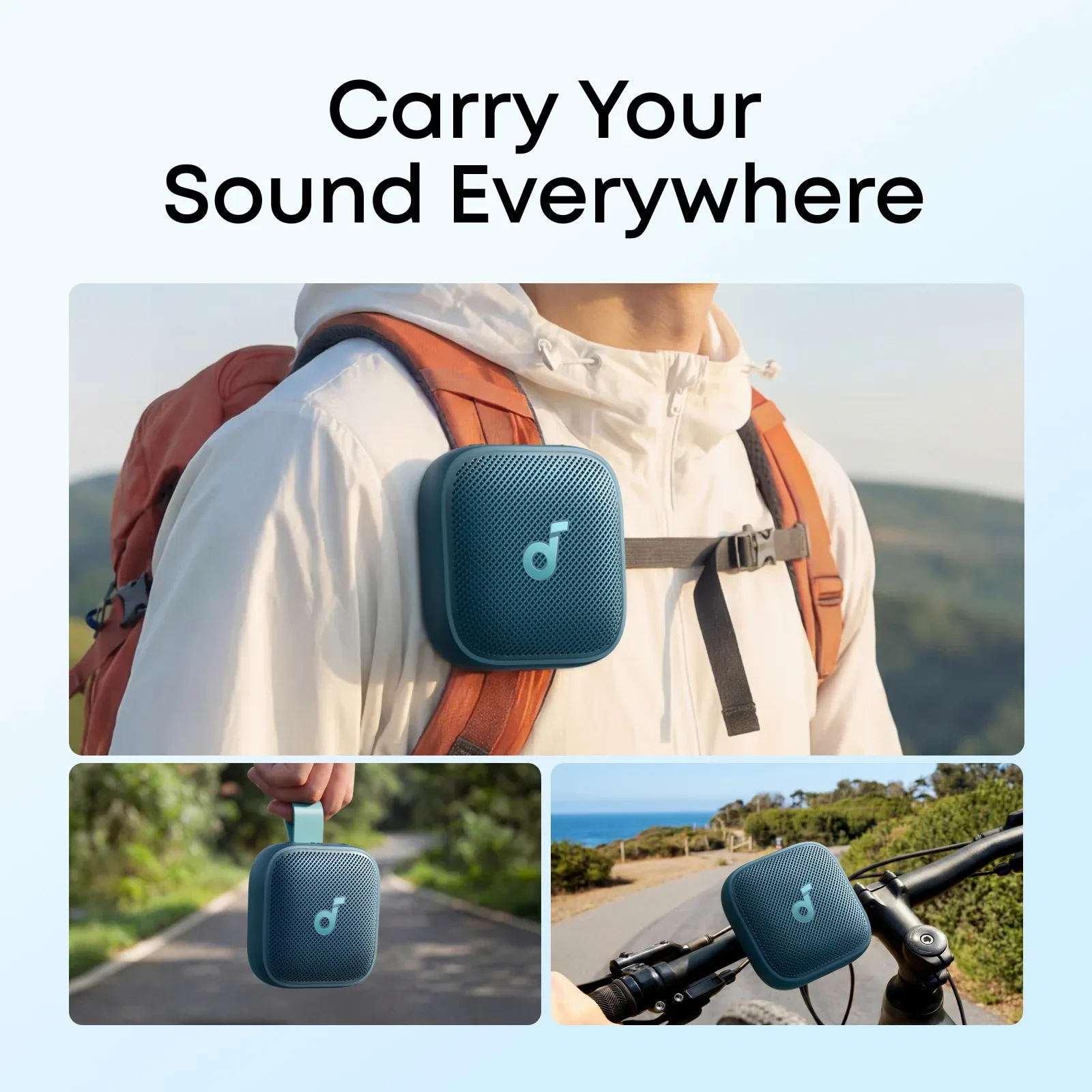 ANKER SOUNDCORE BOOM GO 3I PORTABLE BLUETOOTH SPEAKER 15W BLUE D5103030 thumbnail 4