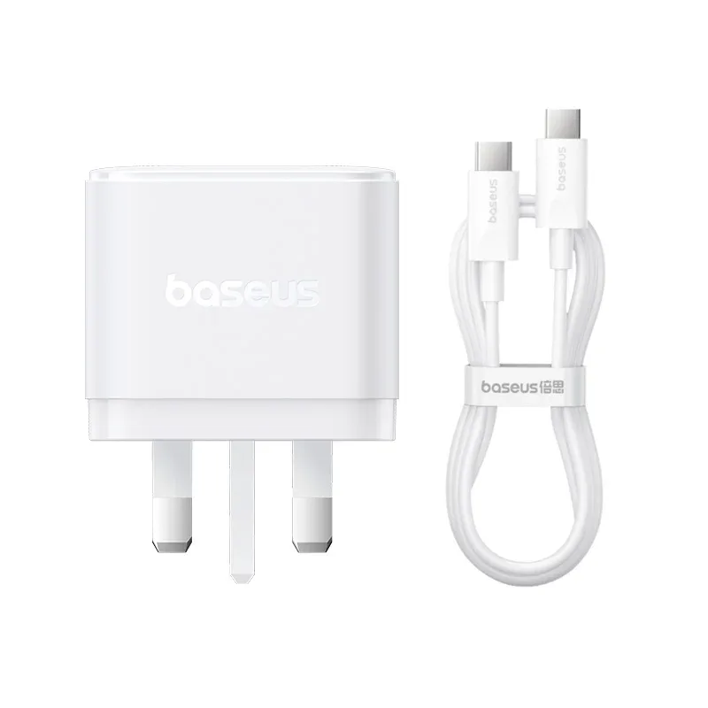 BASEUS PALM FAST CHARGER 2C+U 65W MOON WHITE P1011160D213