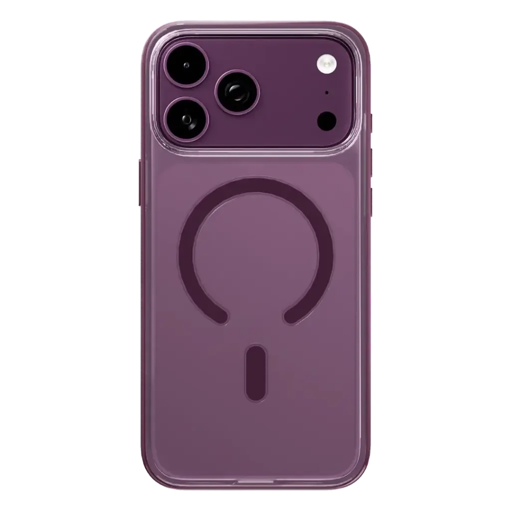 LEVELO IPHONE 18 PRO MAX NEON MAGSAFE HYBRID PC TPU CONSTRUCTION CASE BURGUNDY LVLNENPCC18PMBUR
