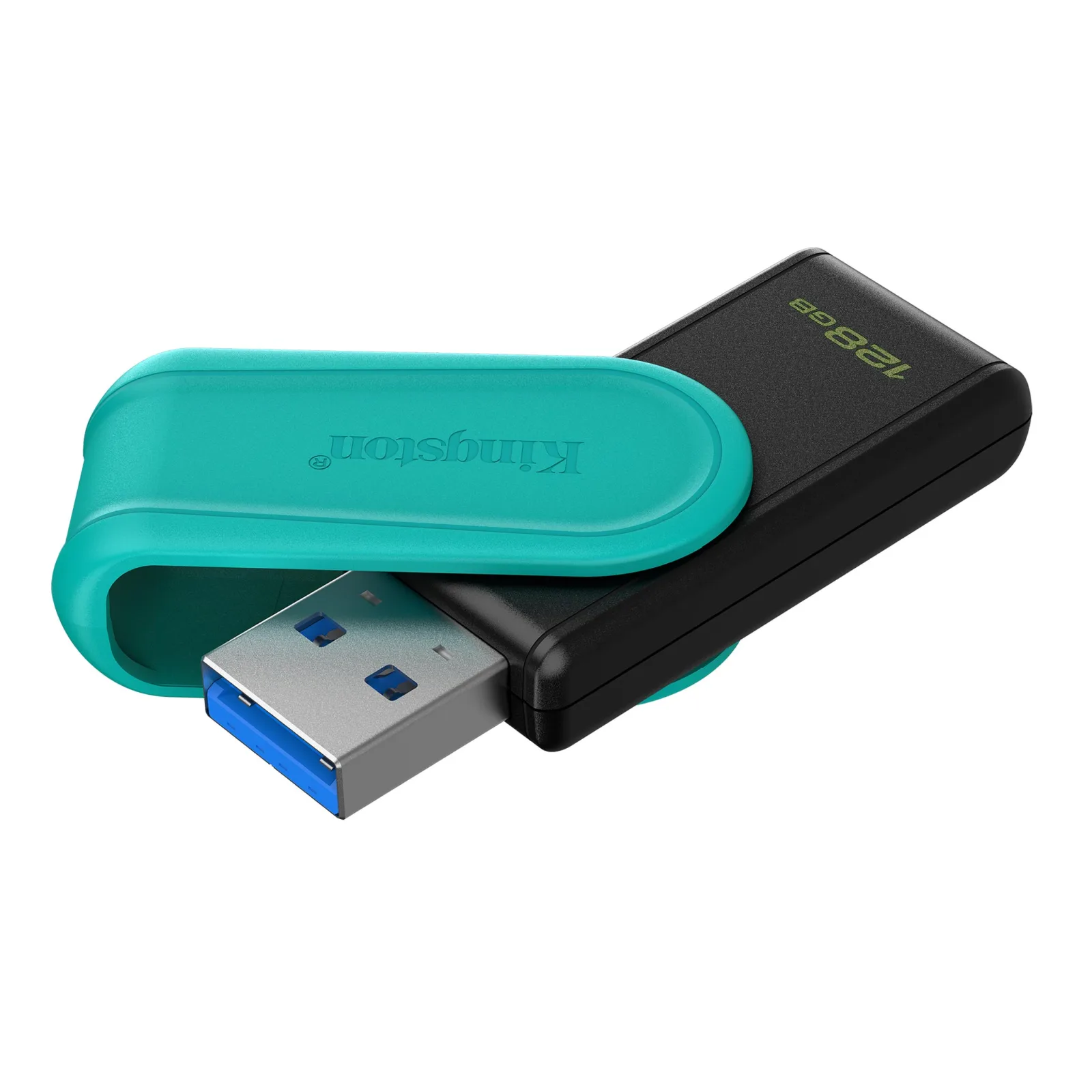 KINGSTON 128GB DATA TRAVELER EXODIA S USB 3.2 GEN1 FLASH DRIVE-BLACKTURQUOISE DTXS128GB thumbnail 2