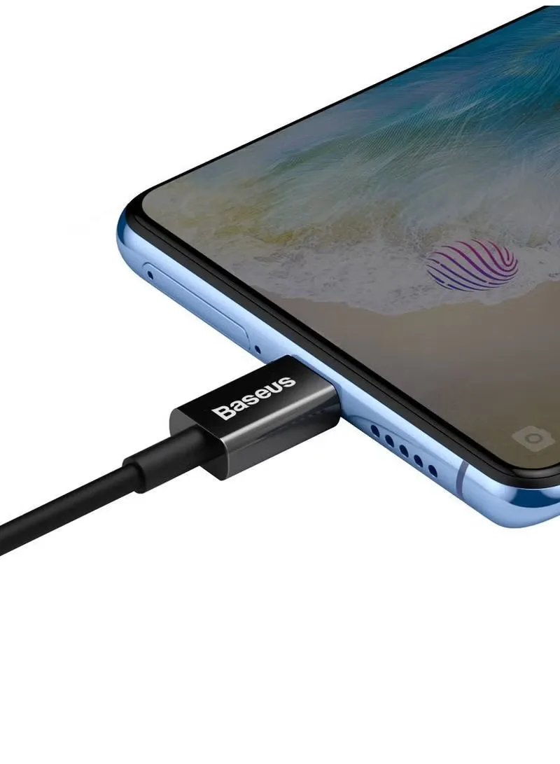 BASEUS SUPERIOR SERIES FAST CHARGING DATA CABLE USB TO MICRO 2A BLACK CAMYS-A01 thumbnail 3
