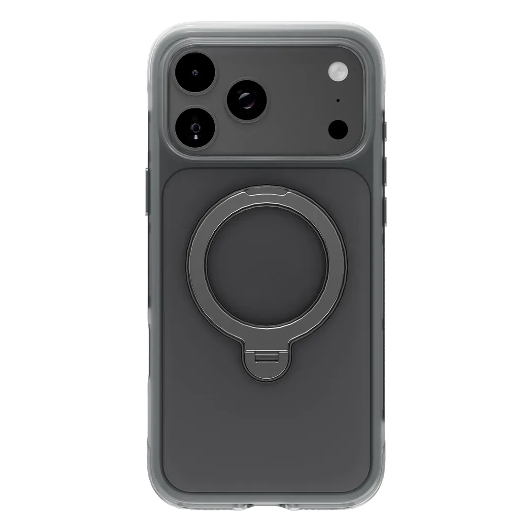 LEVELO IPHONE 18 PRO MAX SOUL 360 KICKSTAND HYBRID PC TPU CONSTRUCTION CASE BLACK LVLSOLTPUPCC18PMBK