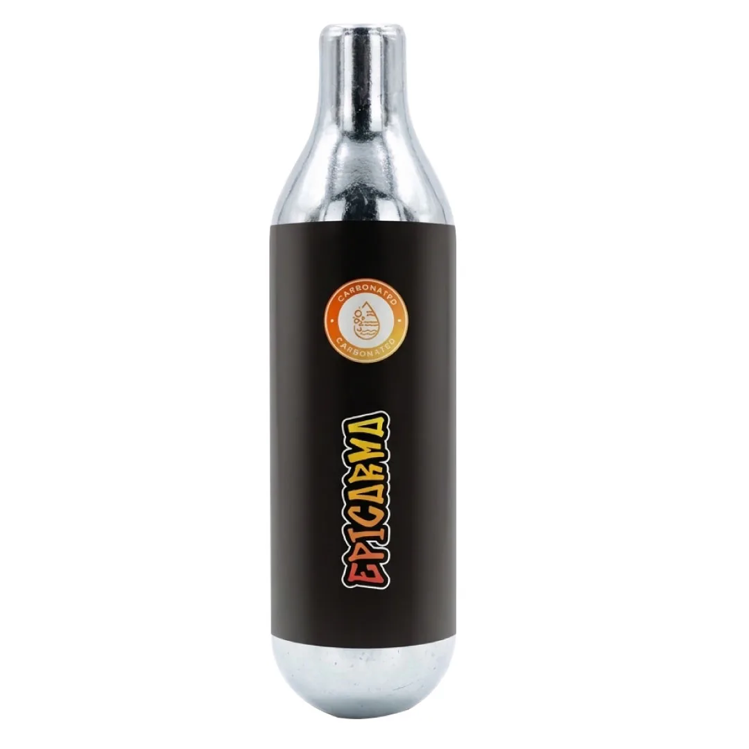 EPICARMA SPARKLING WATER BOTTLE BLACK EA-SPKWB750-BK+ EPICARMA CO2 8G CAPSULE PACK OF 10 SILVER EA-CO2CAP8-SL thumbnail 10