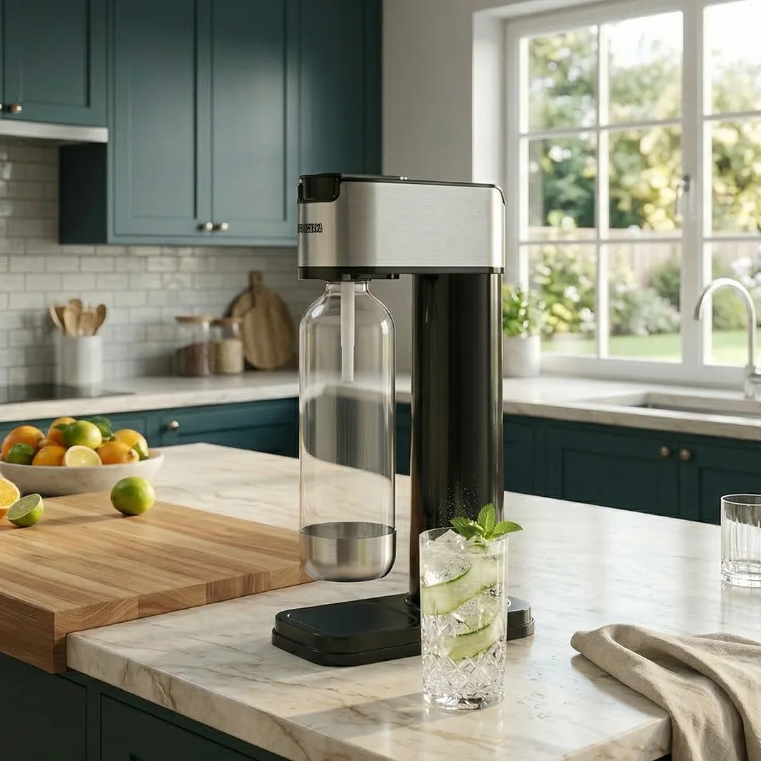 EPICARMA FIZZ INSTANT SODA AND SPARKLING WATER MAKER 900ML BLACK MAKER BLACK EA-KT150-BK thumbnail 7
