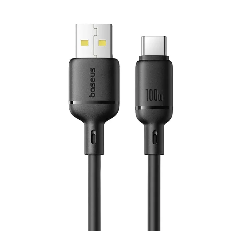 BASEUS SILKY FAST CHARGING CABLE USB A TO USB C 3A 2M CLUSTER BLACK P10377703113 thumbnail 2
