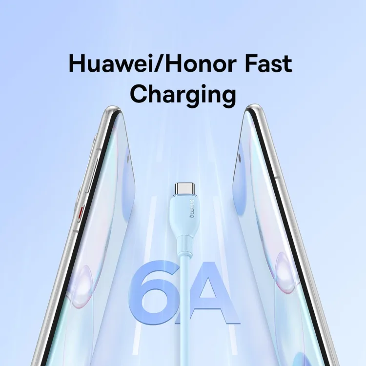 BASEUS PUDDING SERIES FAST CHARGING USB TO TYPE C 6A 100W CABLE 1.2M GALAXY BLUE P10355703311 thumbnail 6