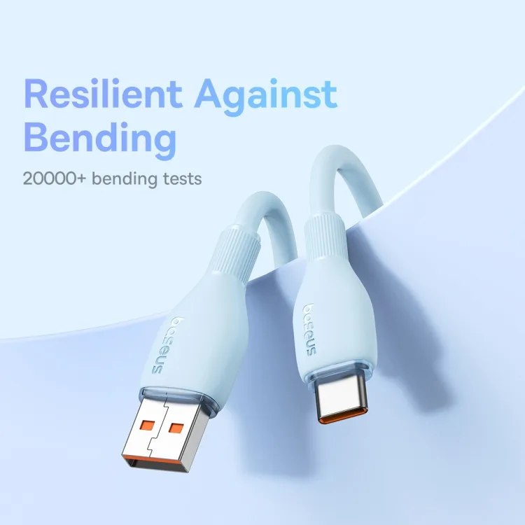 BASEUS PUDDING SERIES FAST CHARGING USB TO TYPE C 6A 100W CABLE 1.2M GALAXY BLUE P10355703311 thumbnail 8