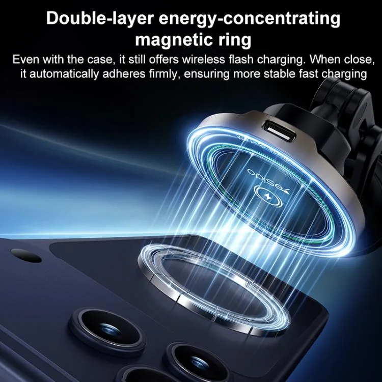 YESIDO MAGNET WIRELESS HOLDER 15W C317 thumbnail 6