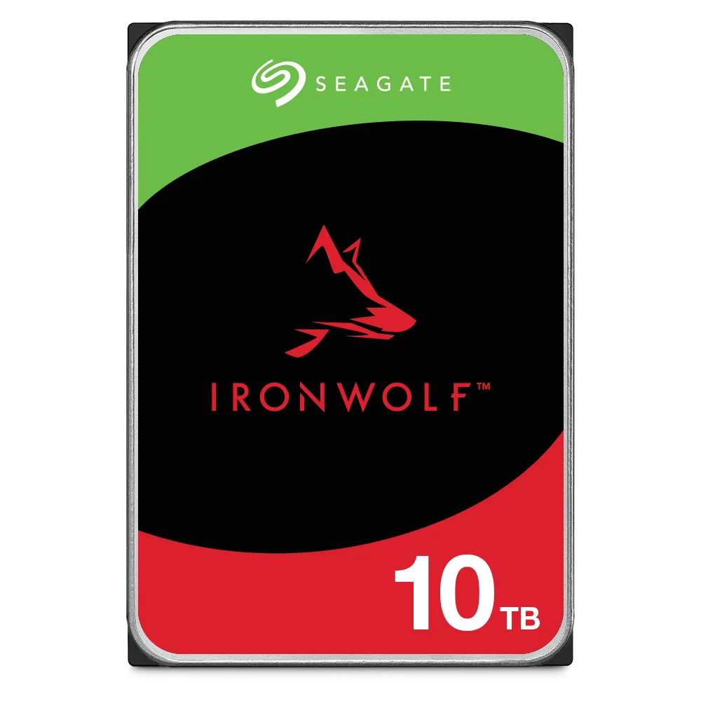 SEAGATE 10TB IRONWOLF NAS 3.5 INCH SATA 6GBS 256MB CACHE 7200RPM INTERNAL HDD ST10000VN000