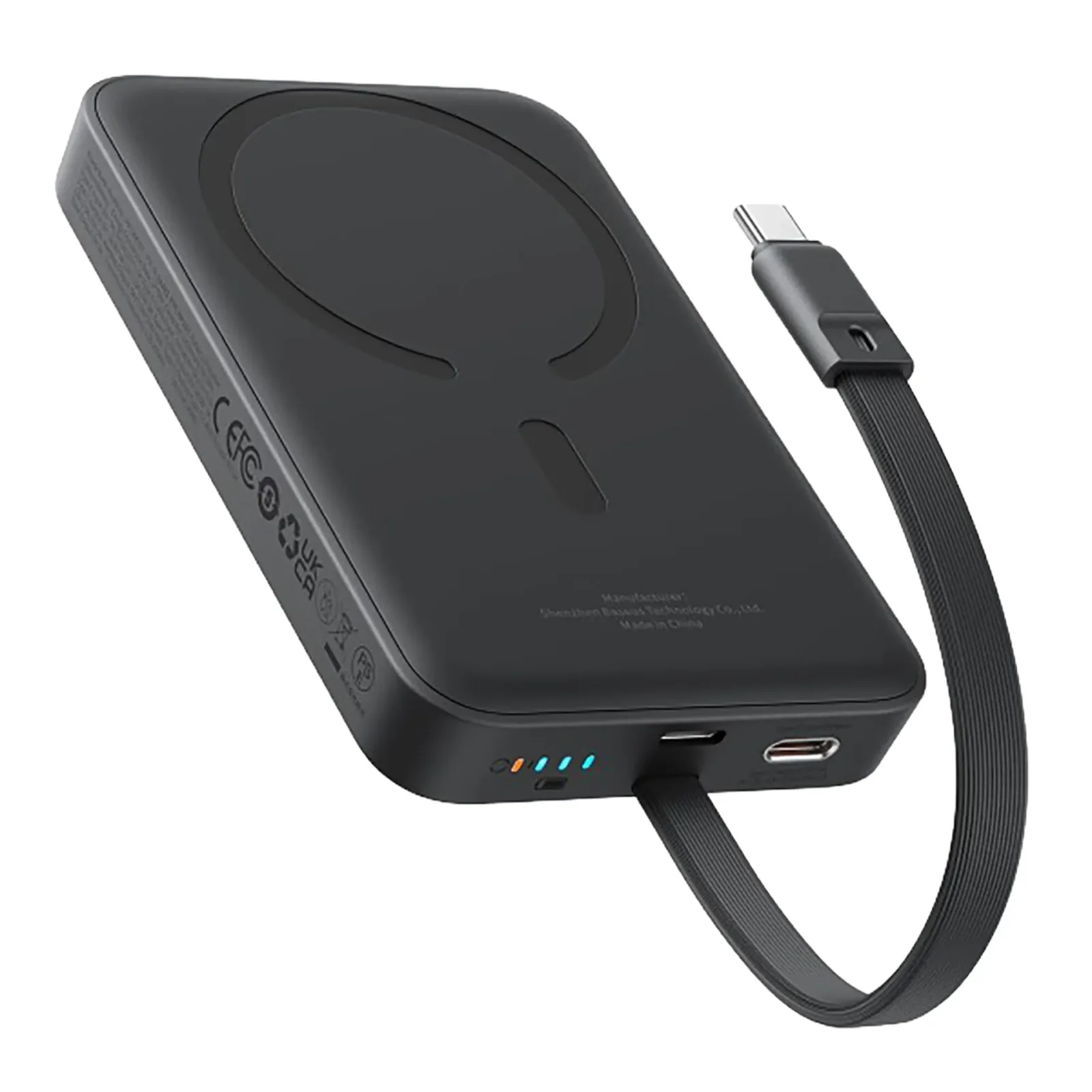 BASEUS MAGNETIC MINI WIRELESS FAST CHARGE POWER BANK 5000MAH 20W CLUSTER BLACK P10022107113