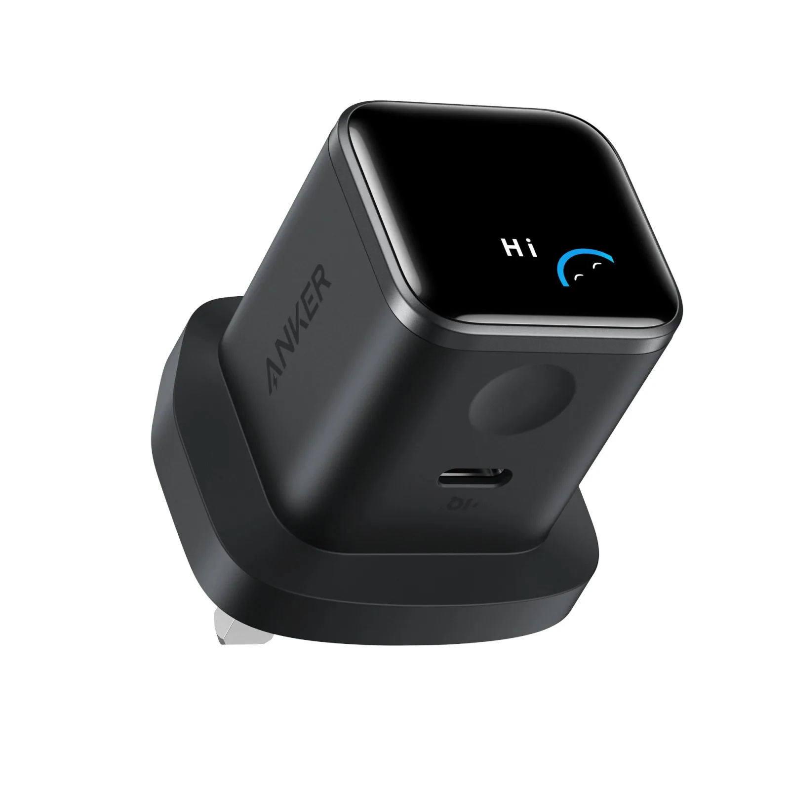ANKER NANO CHARGER 45W SMART DISPLAY BLACK A121DK11