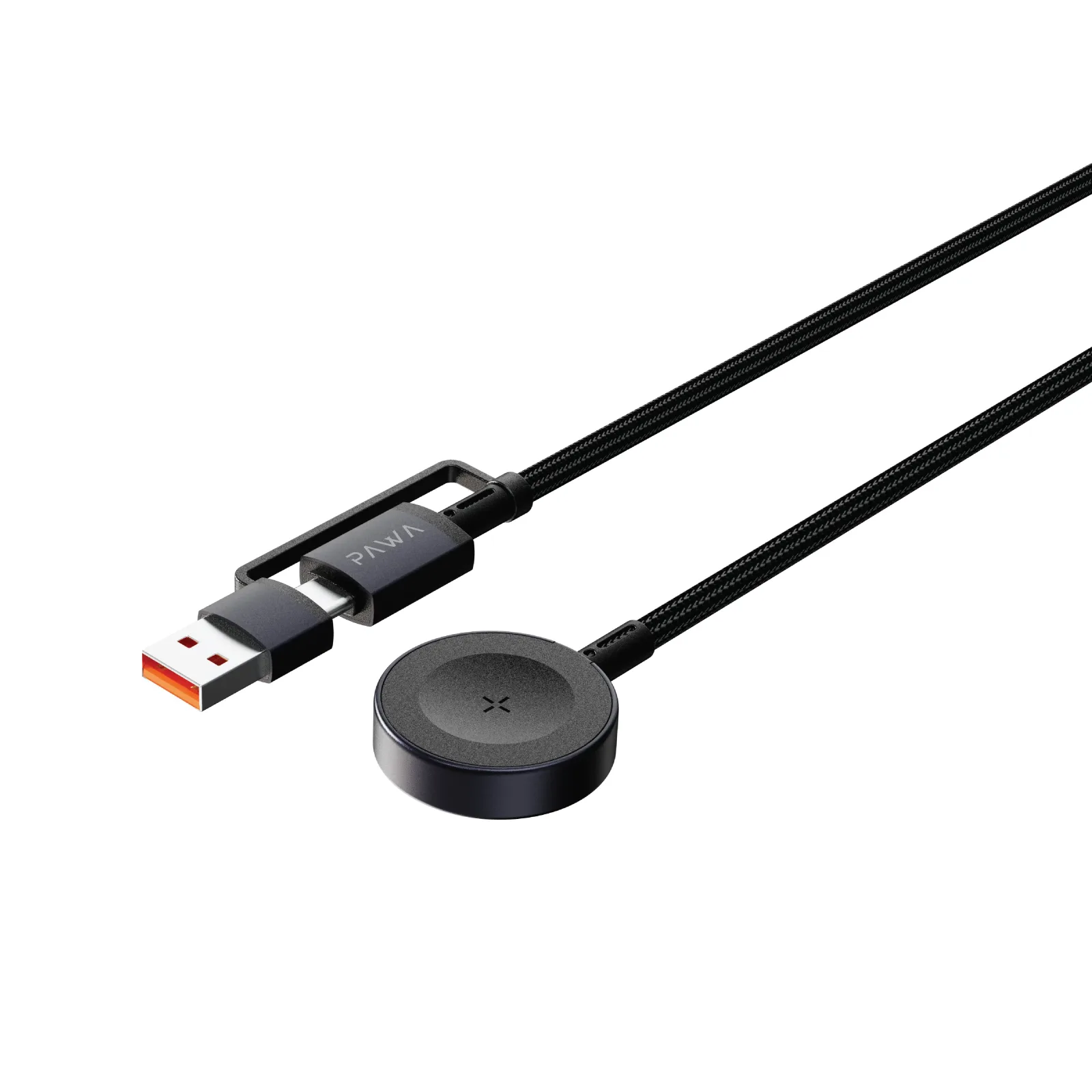 PAWA HYBRID DUAL CONNECTOR APPLE WATCH CHARGER BLACK PW-TA3115W3-BK thumbnail 3
