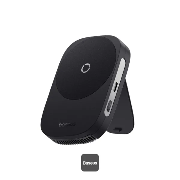 BASEUS MAGPRO II SERIES ULTRA-THIN MAGNETIC PHONE COOLER WITH WIRELESS CHARGER BLACK B10572900121