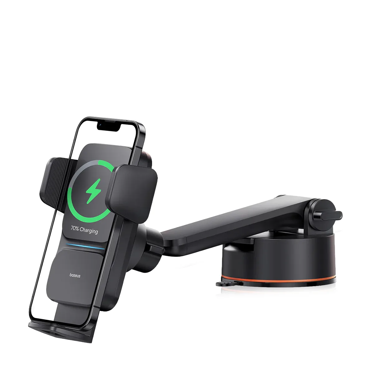 BASEUS WISDOM SERIES AUTO ALIGNMENT CAR MOUNT WIRELESS CHARGER 15W CLUSTER BLACK C40344901113