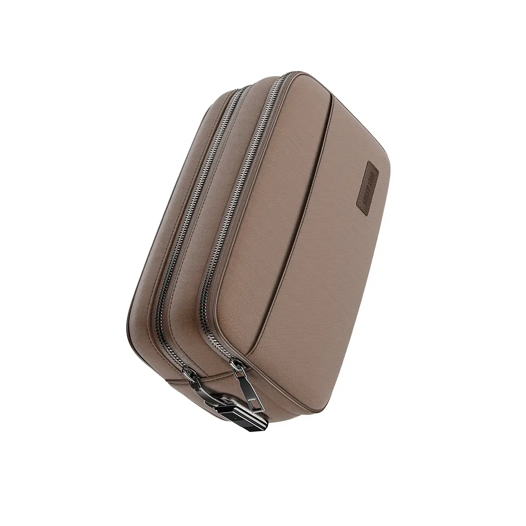 GREEN LION VALENCIA FINGERPRINT BAG BROWN GNVALFPPCHBR