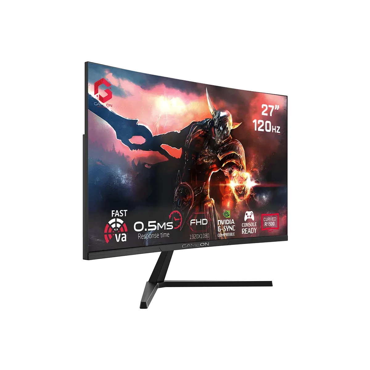 GAMEON  27 INCH FHD CURVED R1500 120HZ 0.5MS VA PANNEL GAMING MONITOR GC27F120VA thumbnail 10
