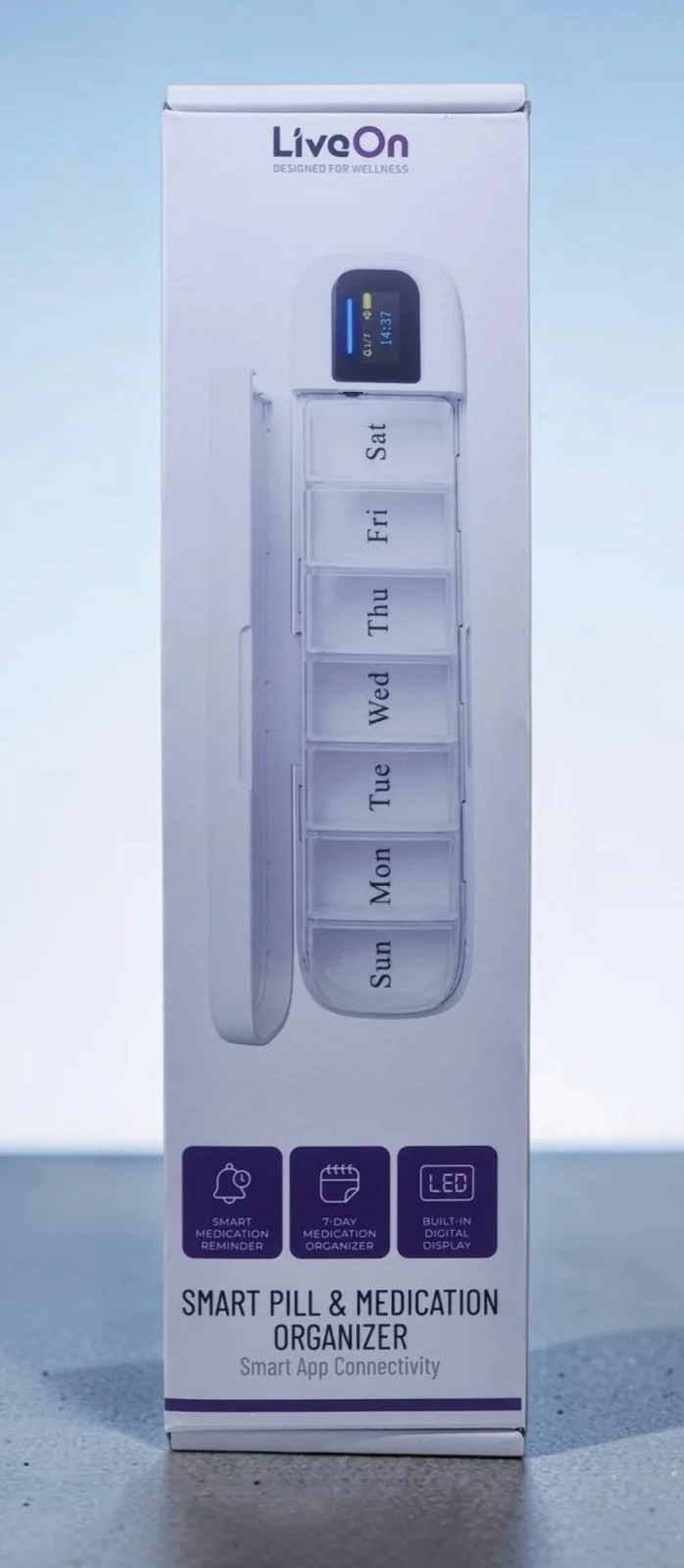 LIVEON SMART PILL AND MEDICATION ORGANIZER WHITE LVONA170WH
