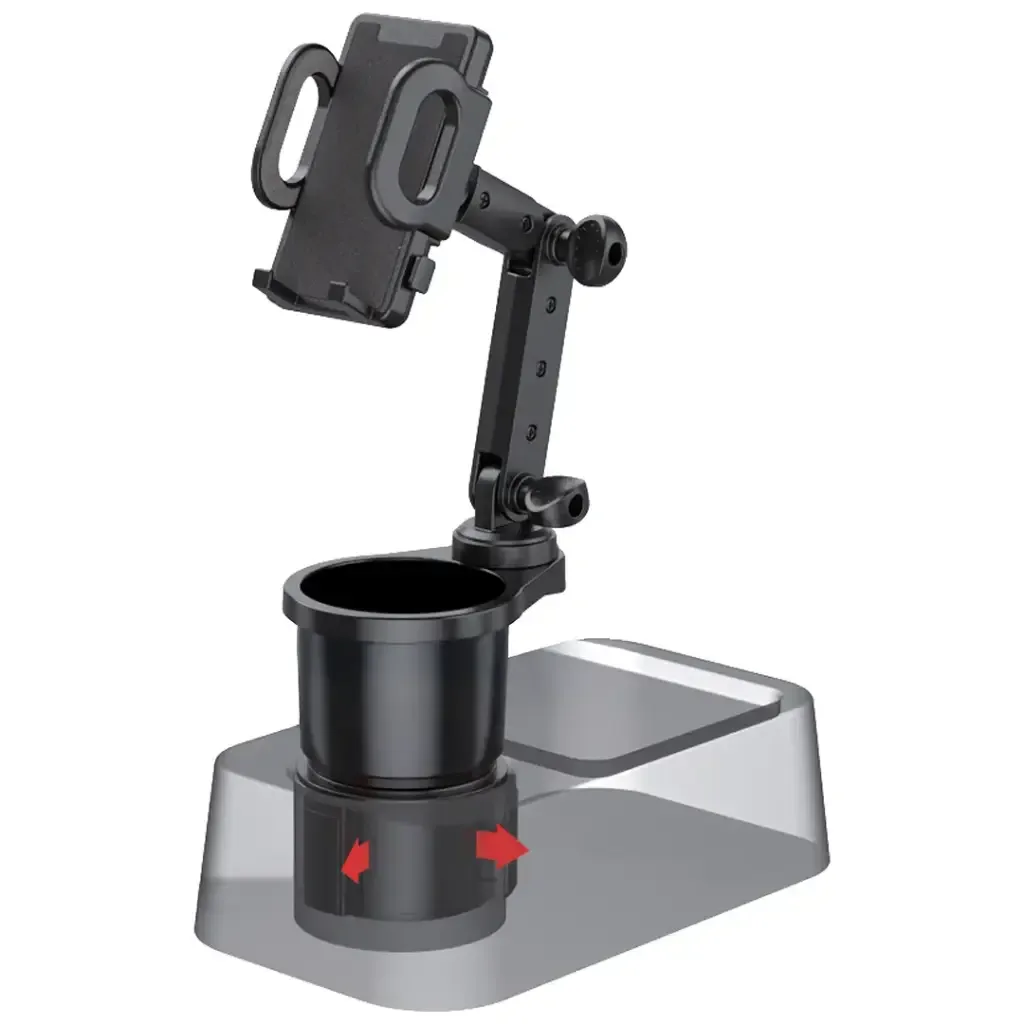 GREEN LION 2 IN 1 FLEXGRIP CAR CUP HOLDER AND PHONE MOUNT BLACK GN2N1CUPHLBK thumbnail 3