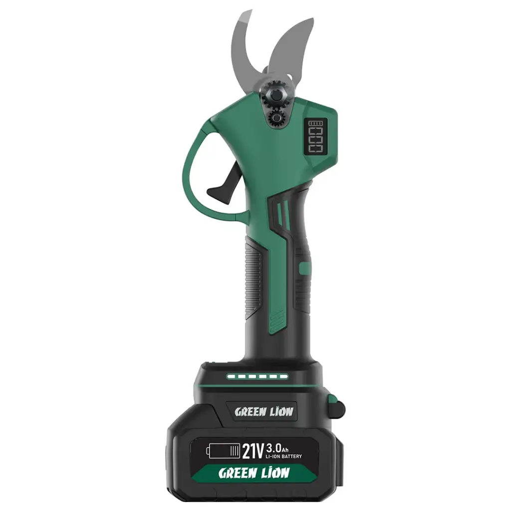 GREEN LION GSH-400 ELECTRIC PRUNING SHEARS TOOL  21V CORDLESS BATTERY GREEN  GNGSH400SHGN thumbnail 2