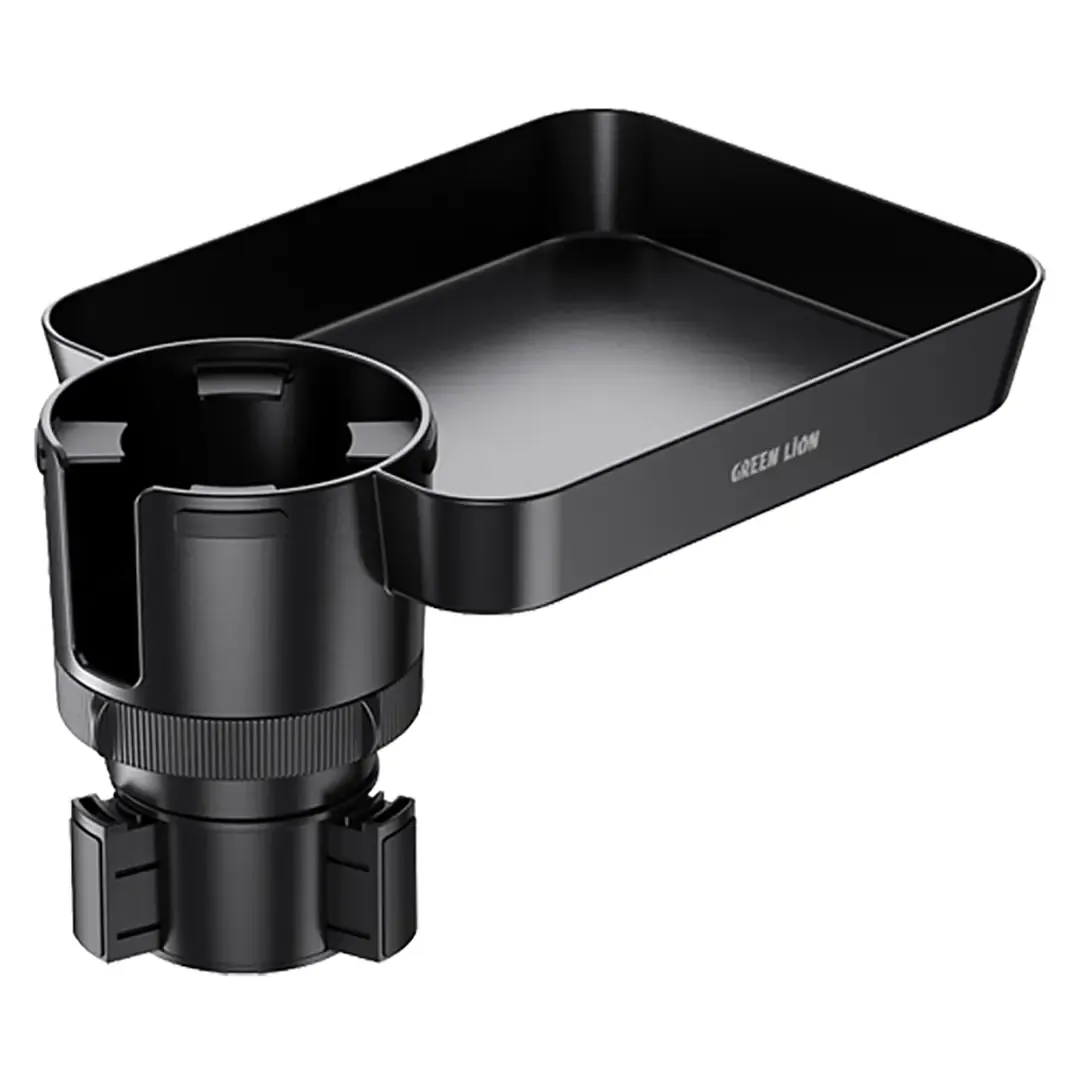 GREEN LION MULTI-FUNCTION CAR CUP HOLDER TRAY BLACK GNMCCPHLTRYBK thumbnail 2