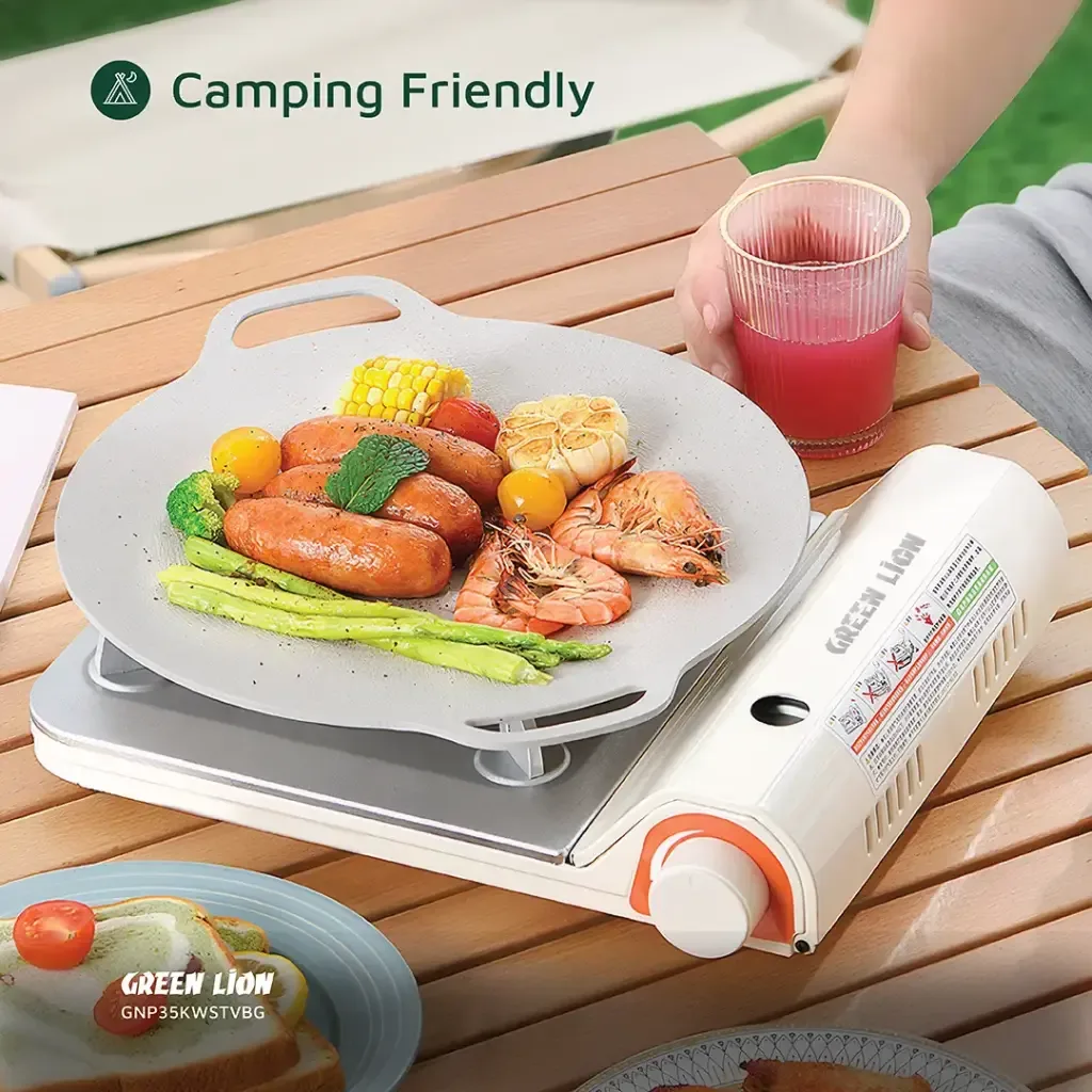 GREEN LION PORTABLE OUTDOOR STOVE 3.5KW BEIGE GNP35KWSTVBG thumbnail 5