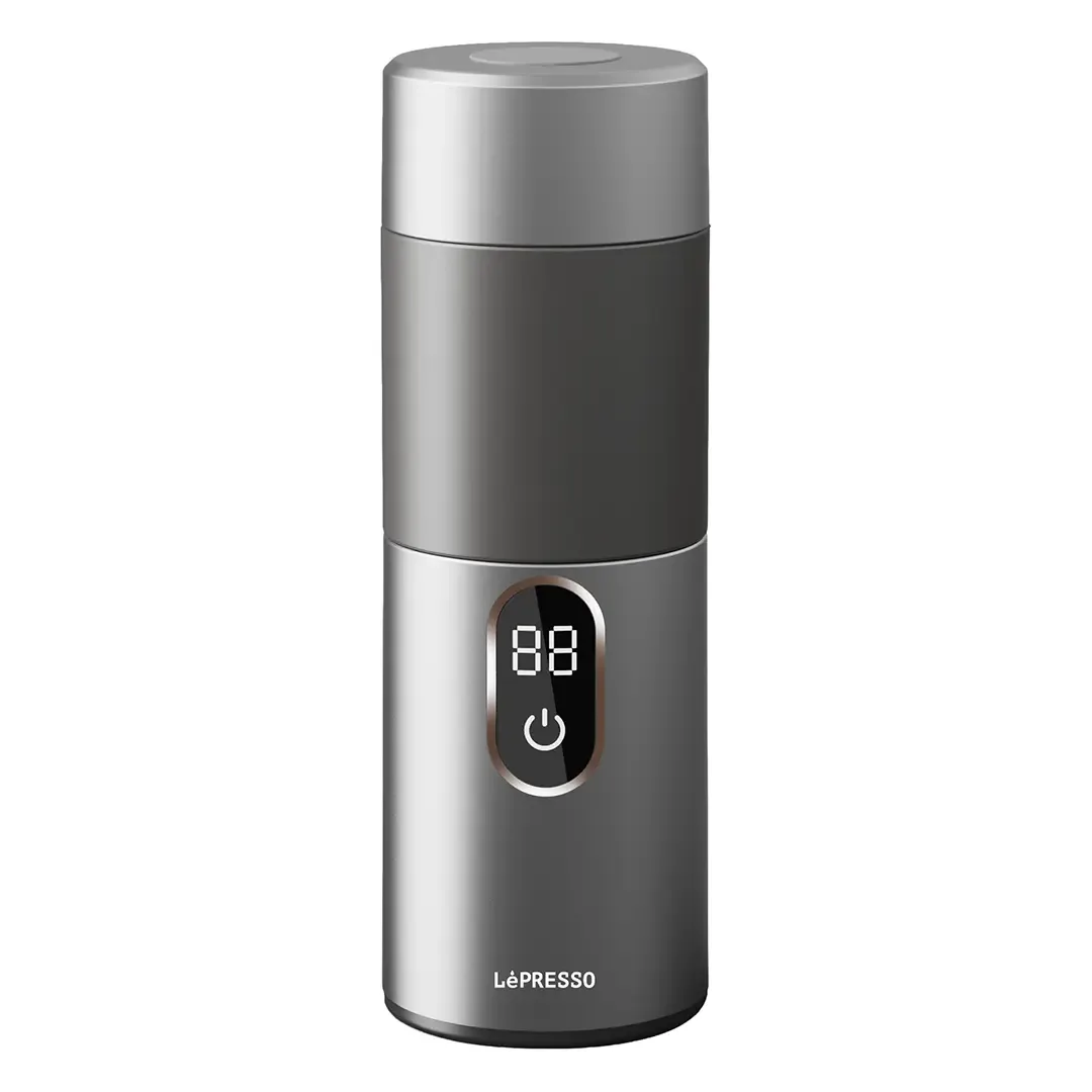 LEPRESSO MOKARISE ELECTRIC MOKA MAKER ONE TOUCH OPERATION SILVER LPCFFMR0041SL