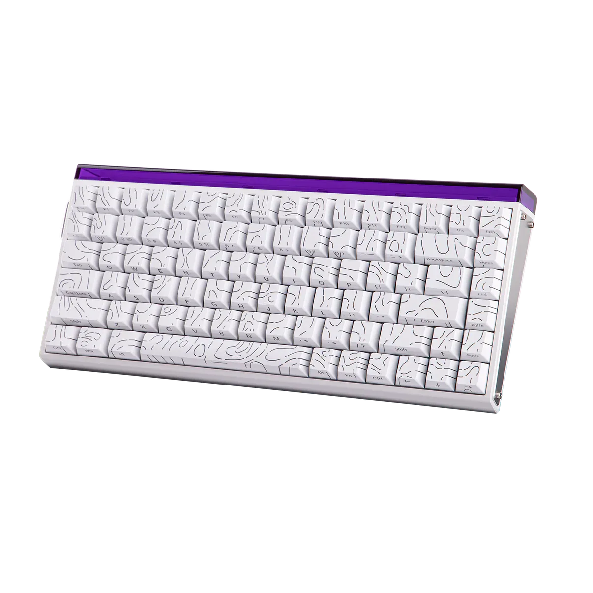 AULA 84 KEYS RGB 75% WIRED MECHANICAL GAMING KEYBOARD BLACK KING MAGNETIC SWITCH WHITE CONTOUR thumbnail 16