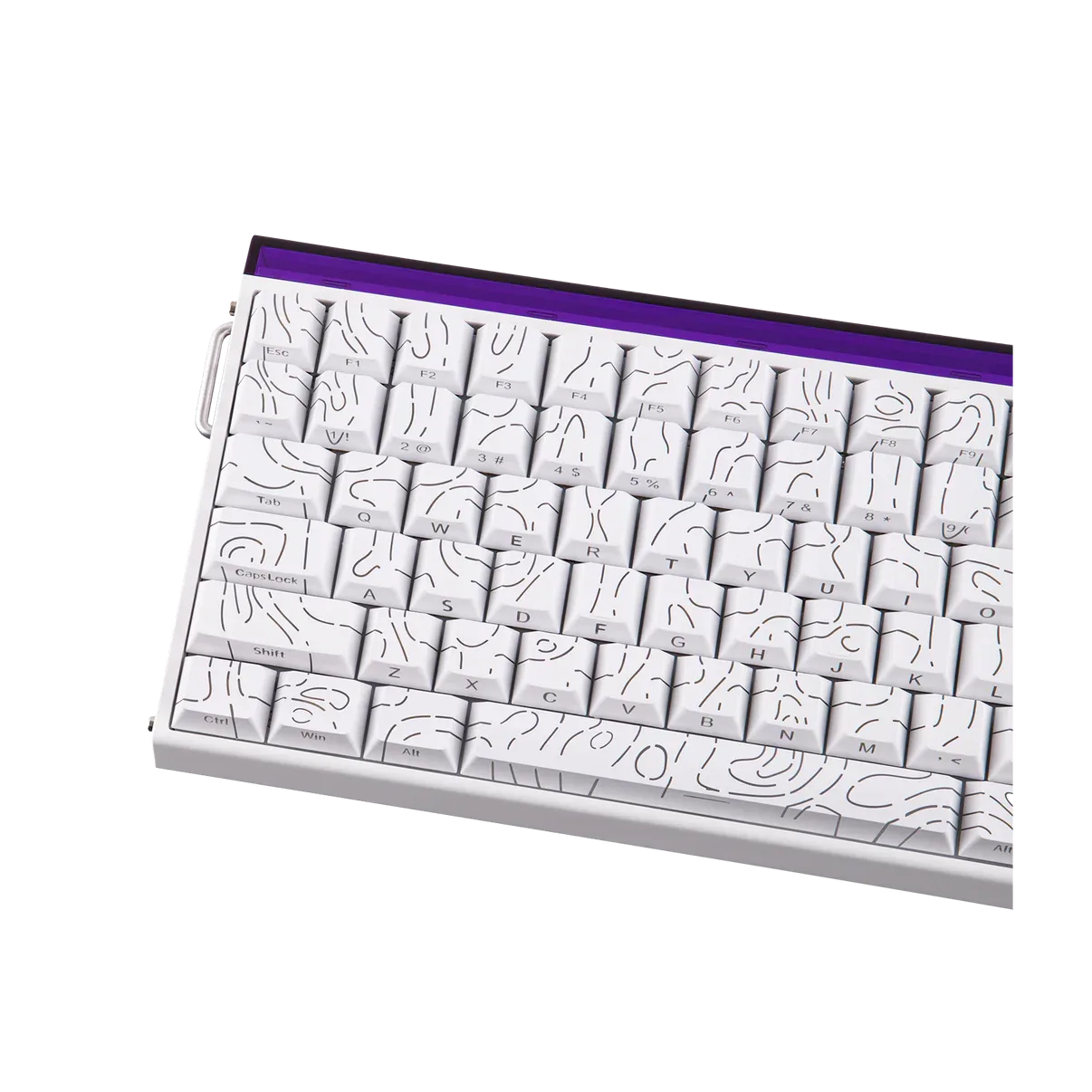 AULA 84 KEYS RGB 75% WIRED MECHANICAL GAMING KEYBOARD BLACK KING MAGNETIC SWITCH WHITE CONTOUR thumbnail 7