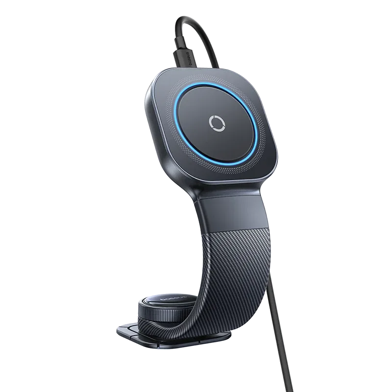 BASEUS PRIME TRIP C03 PRO MAGNETIC WIRELESS CAR CHARGER MOUNT STICK-ON TYPE C COSMIC BLACK C0013A01
